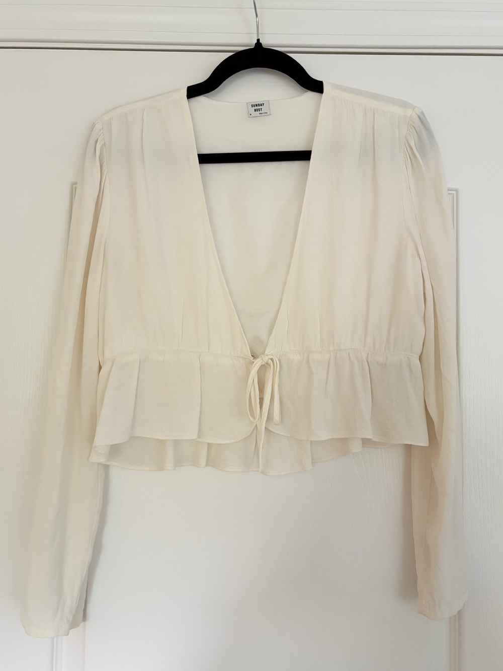 Sunday Best Ruffle Blouse going out top for bridal bride bachelorette date